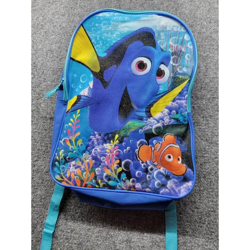 Disney Pixar Finding Dory Nemo Blue Glitter Backpack School Bag K15015